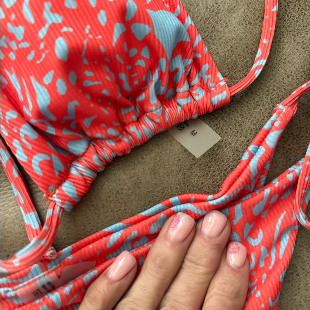 Red and Blue Bikini Set - Picture 2 of 3